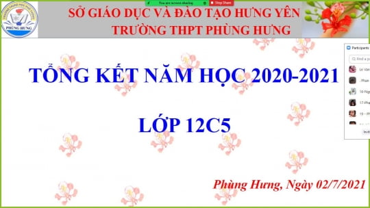 Lễ tổng kết, tri ân và trưởng thành của học sinh khối 12 năm học 2020-2021 trường THPT Phùng Hưng